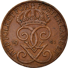 Coin, Sweden, Gustaf V, 5 Öre, 1941, VF(20-25), Bronze, KM:779.2