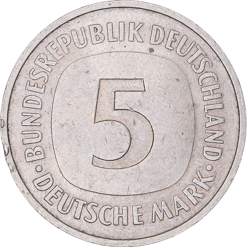 Moeda, Alemanha, 5 Mark, 1982