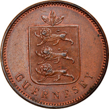 Coin, Guernsey, William IV, 4 Doubles, 1830, Heaton, EF(40-45), Copper, KM:2