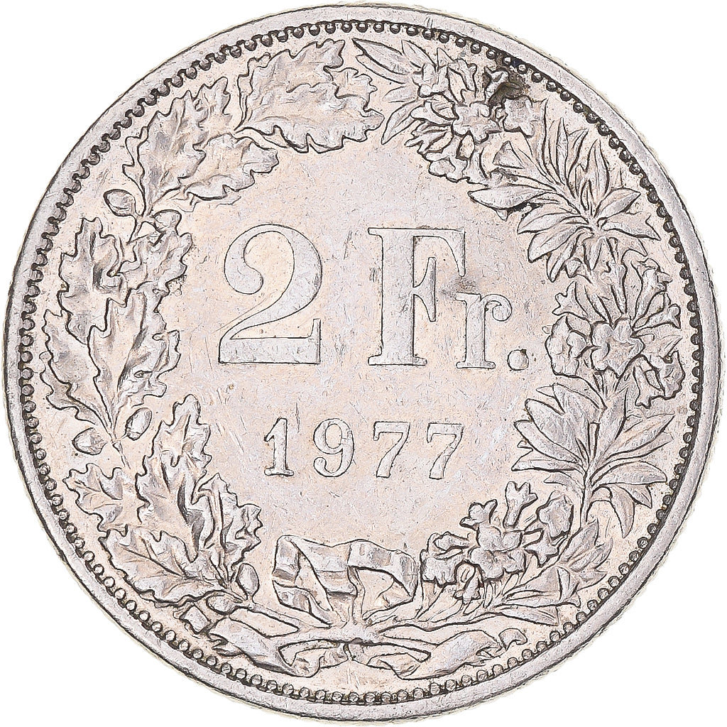 Moneta, Svizzera, 2 Francs, 1977