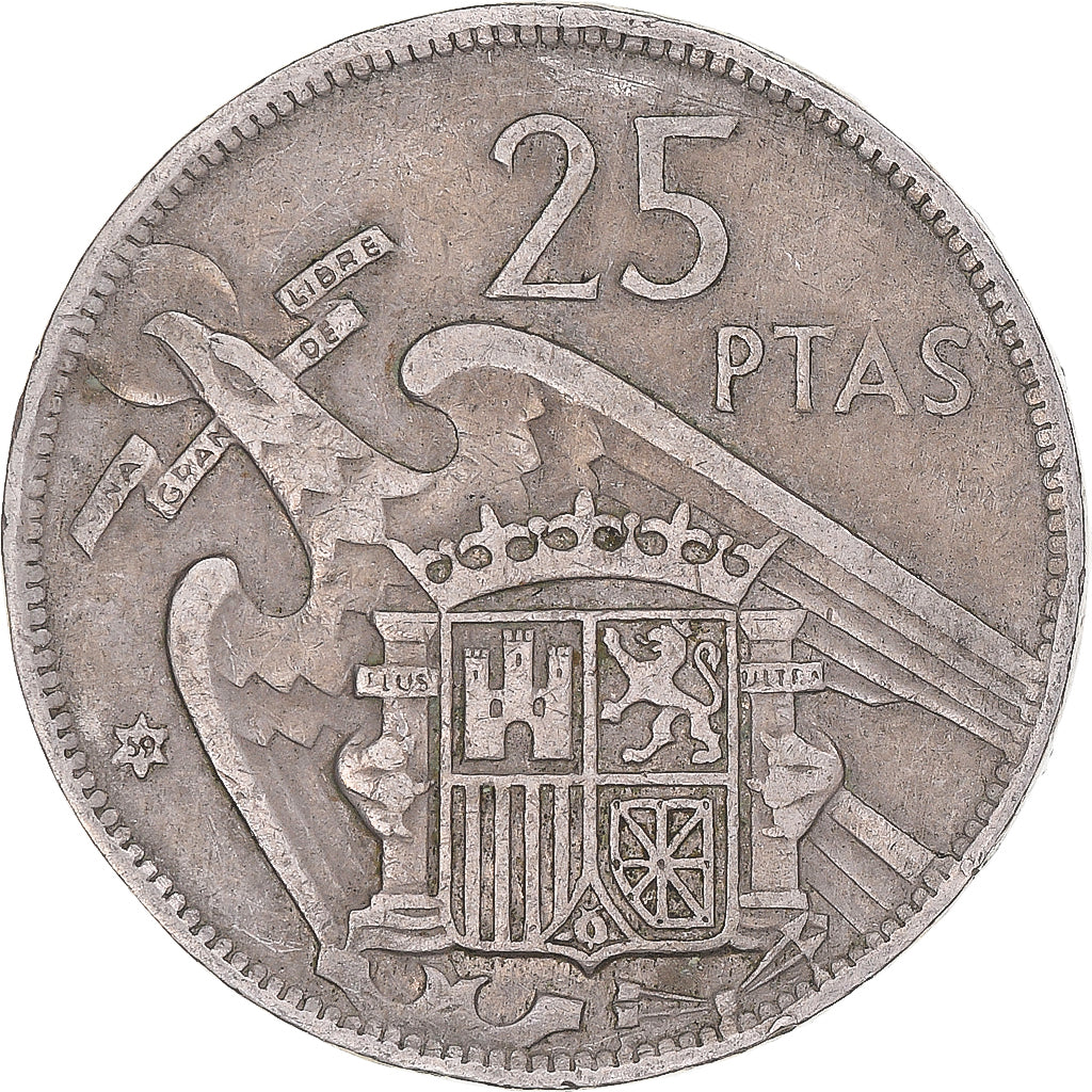 Moeda, Espanha, 25 Pesetas, 1959