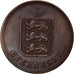 Coin, Guernsey, Victoria, 4 Doubles, 1874, Heaton, Birmingham, EF(40-45)