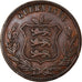 Coin, Guernsey, Victoria, 8 Doubles, 1874, Heaton, Birmingham, VF(20-25)