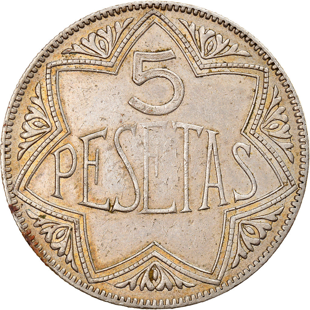 Spain, 5 Pesetas, Eagle blazon shield, Jeton de Casino, Gaming chips, EF(40-45)
