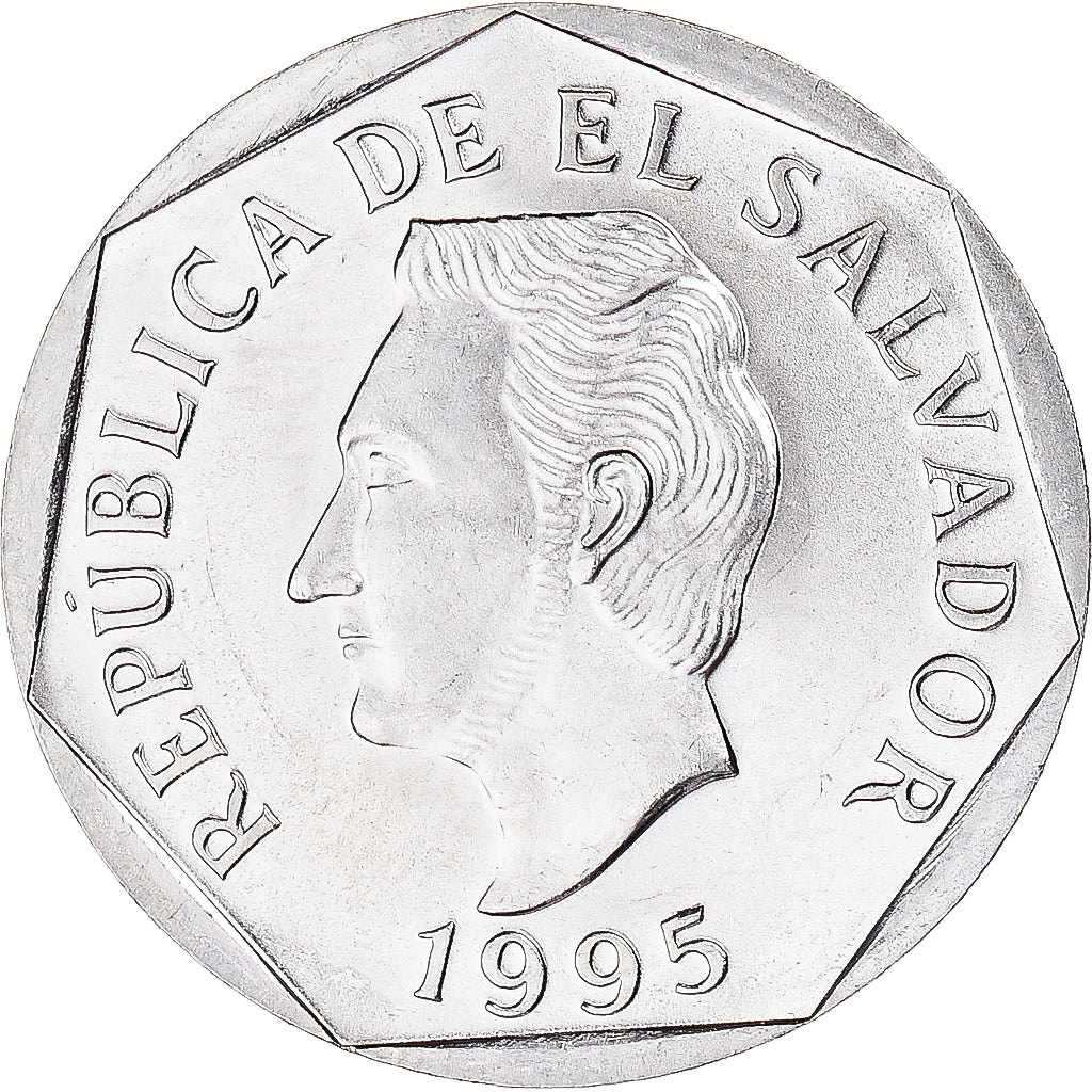 Coin, El Salvador, 10 Centavos, 1995