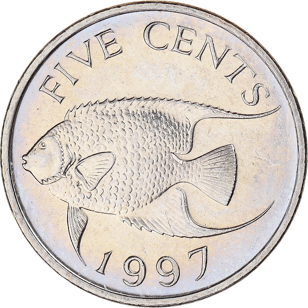 Moneta, Bermuda, 5 Cents, 1997