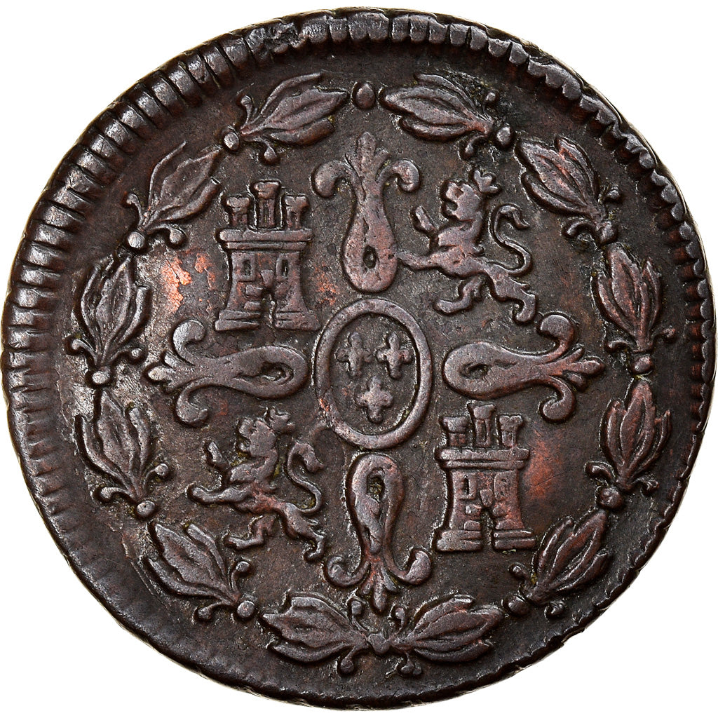 Coin, Spain, Charles IV, 4 maravedis, 1791, Segovia, F(12-15), Copper, KM:427