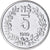 Coin, Uruguay, 5 Nuevos Pesos, 1989