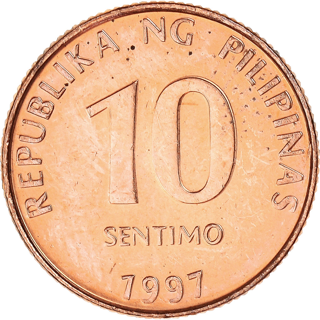 Moneta, Filipiny, 10 Sentimos, 1997