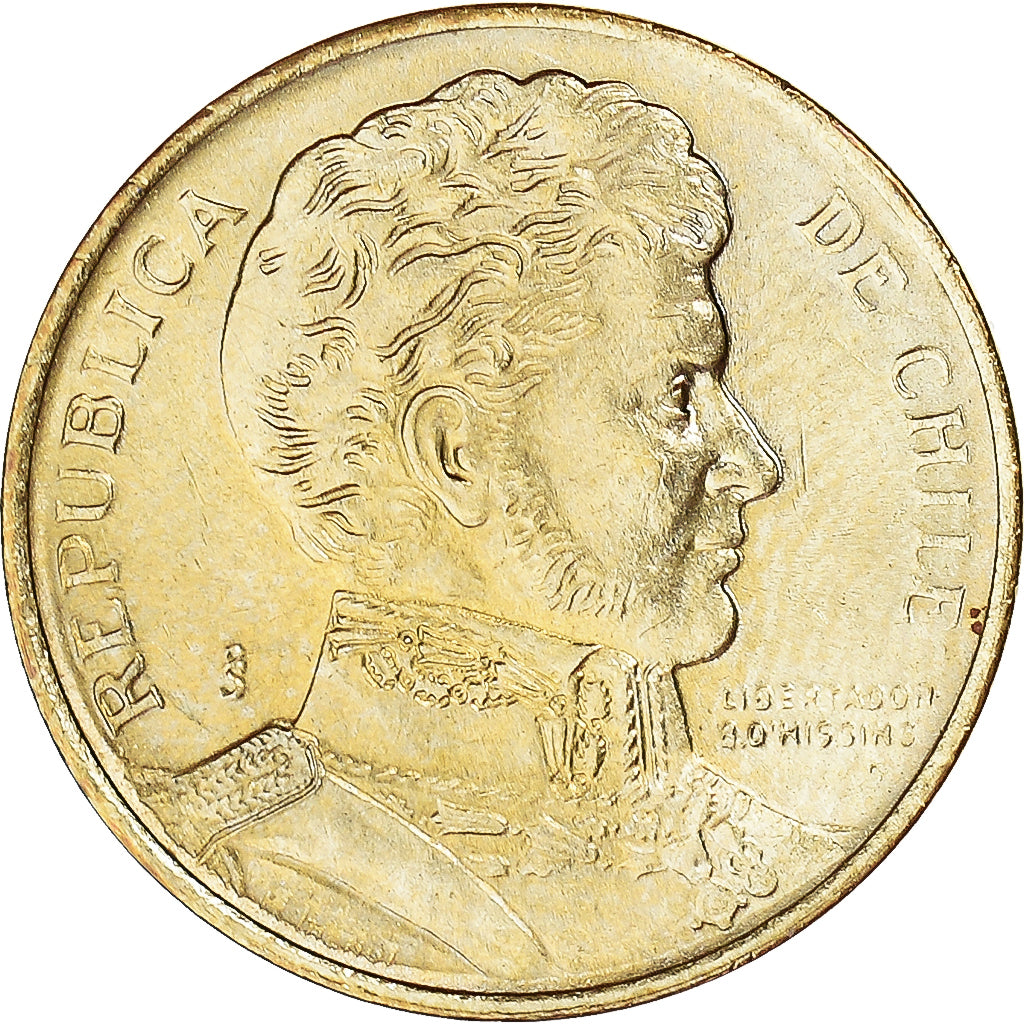 Coin, Chile, Peso, 1990
