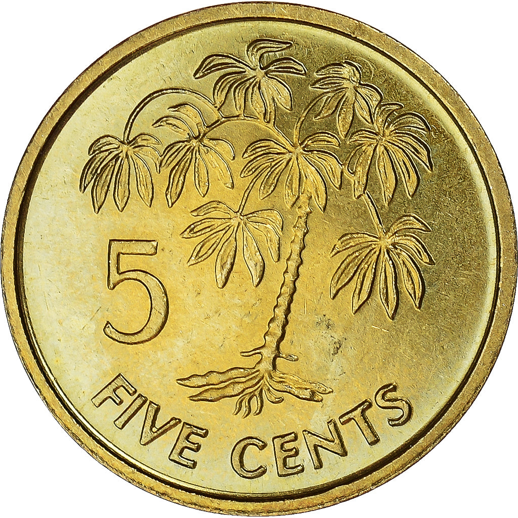Coin, Seychelles, 5 Cents, 1995