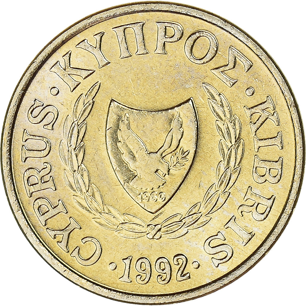 Moneda, Chipre, Cent, 1992