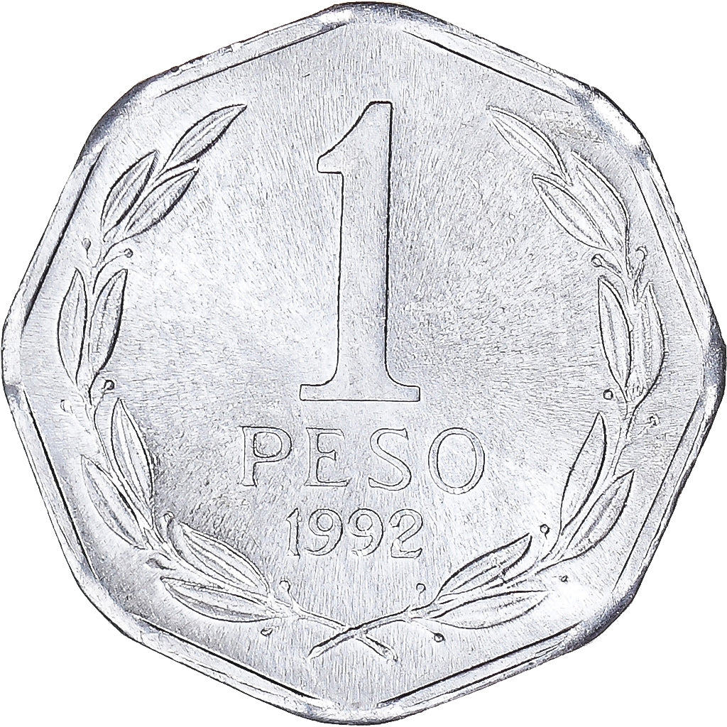 Coin, Chile, Peso, 1992