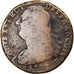 Moeda, França, Louis XVI, 2 sols françois, 2 Sols, 1792, Lille, VG(8-10)