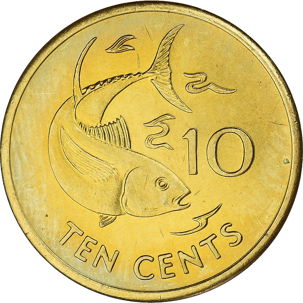 Monnaie, Seychelles, 10 Cents, 1994