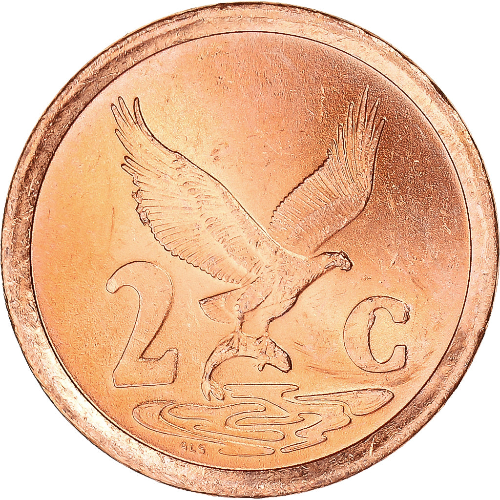 Moneta, Sudafrica, 2 Cents, 1997
