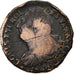 Coin, France, Louis XVI, 2 sols françois, 2 Sols, 1792, Pau, VG(8-10), Bronze