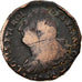 Coin, France, Louis XVI, 2 sols françois, 2 Sols, 1792, Pau, VG(8-10), Bronze