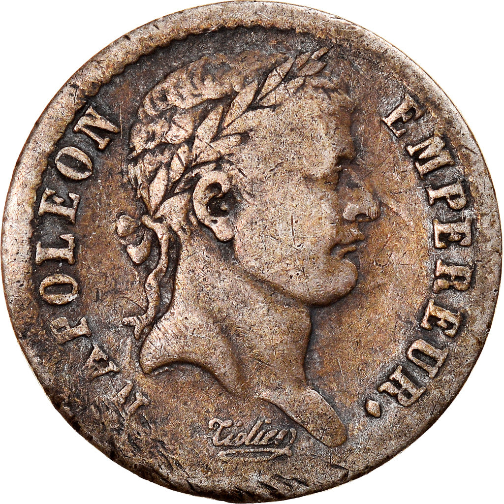 Münze, Frankreich, Napoléon I, 1/2 Franc, 1808, Paris, SGE+, Silber, KM:680.1
