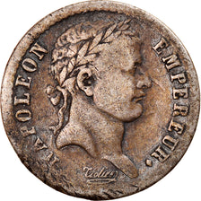 Münze, Frankreich, Napoléon I, 1/2 Franc, 1808, Paris, SGE+, Silber, KM:680.1
