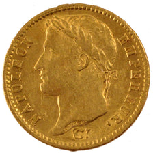 FRANCE, Napoléon I, 20 Francs, 1813, Paris, KM #695.1, AU(50-53), Gold, Gadoury 