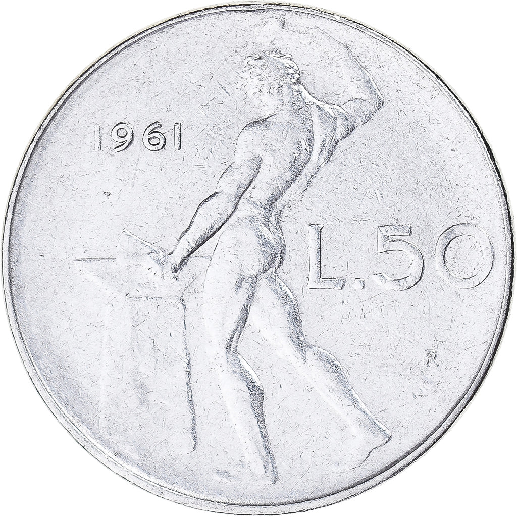 Moneda, Italia, 50 Lire, 1961