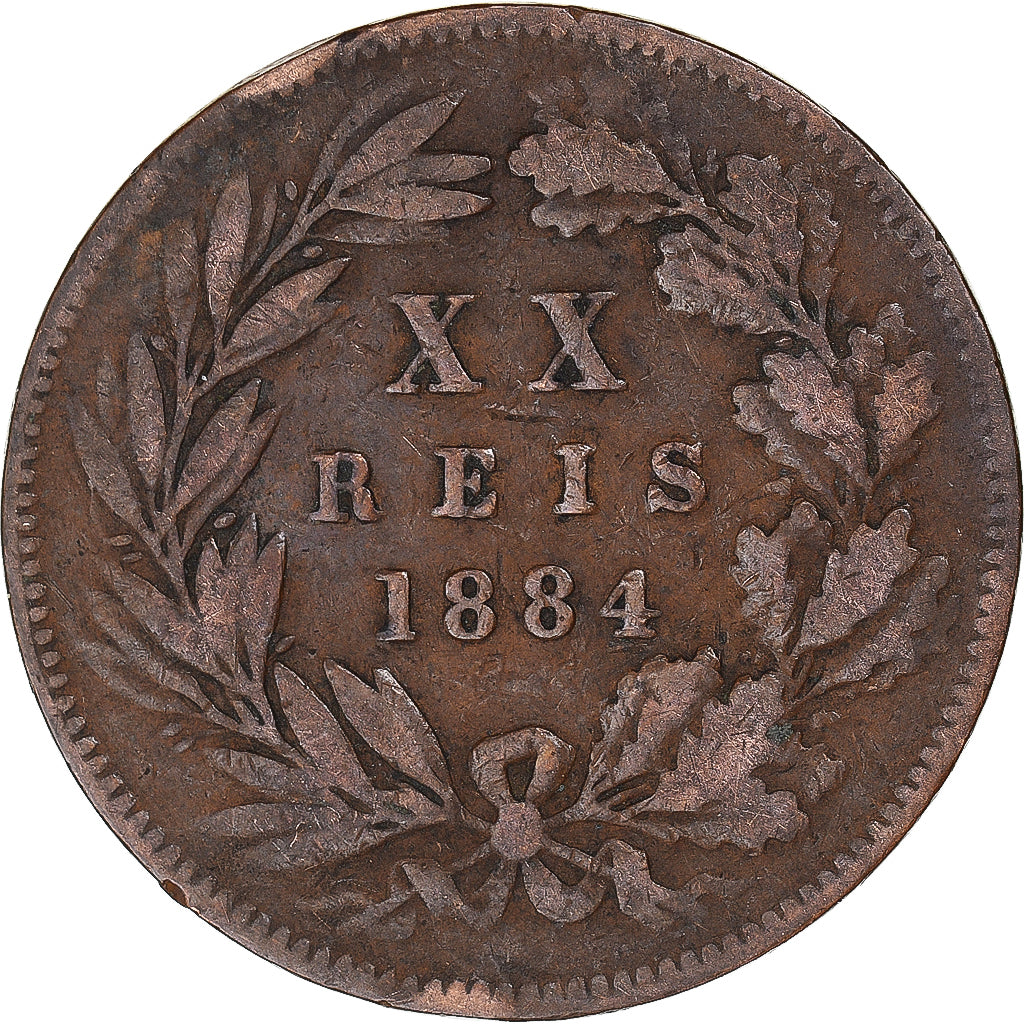 Moneda, Portugal, 20 Reis, 1884