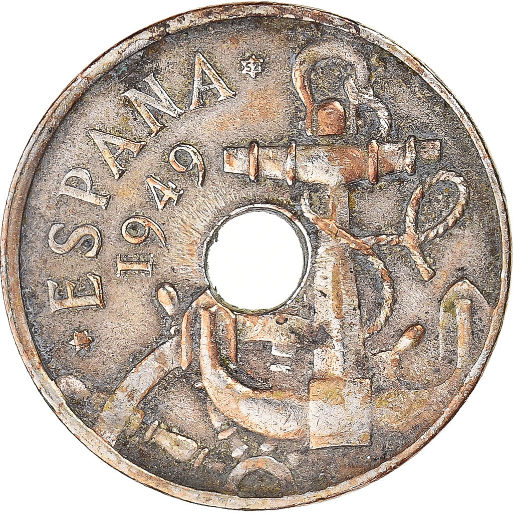 Moneta, Hiszpania, 50 Centimos, 1949