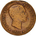 Spain, Advertising Token, Alfonso XII, Importador de frutos, 1880, Santander