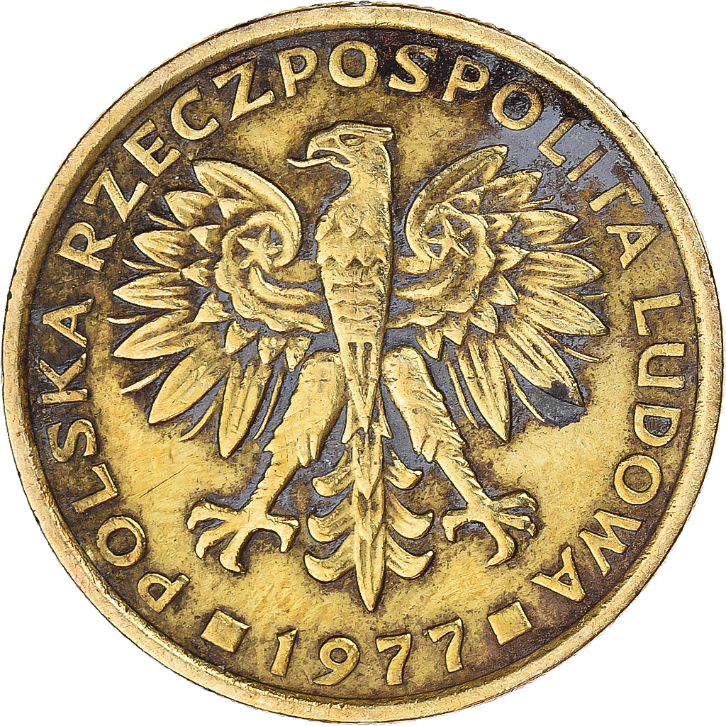Moneda, Polonia, 2 Zlote, 1977