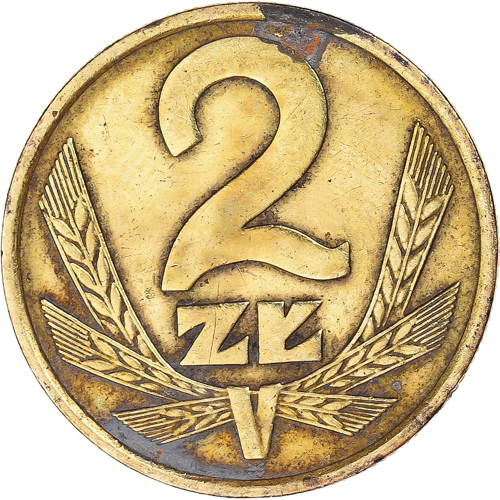 Moneda, Polonia, 2 Zlote, 1977