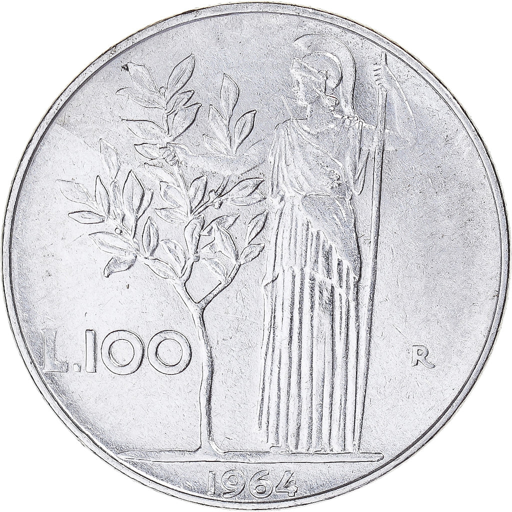 Moneda, Italia, 100 Lire, 1964