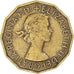 Moneda, Gran Bretaña, 3 Pence, 1955