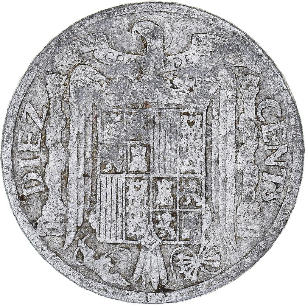 Moneta, Hiszpania, 10 Centimos, 1940