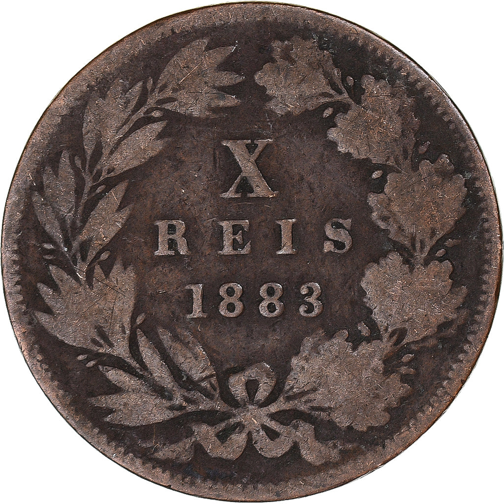 Moneda, Portugal, 10 Reis, 1883