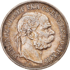Coin, Hungary, Franz Joseph I, 5 Korona, 1908, Kormoczbanya, EF(40-45), Silver