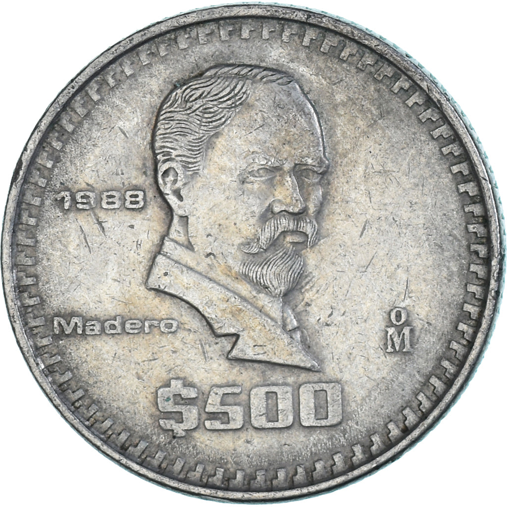 Moneda, México, 500 Pesos, 1988