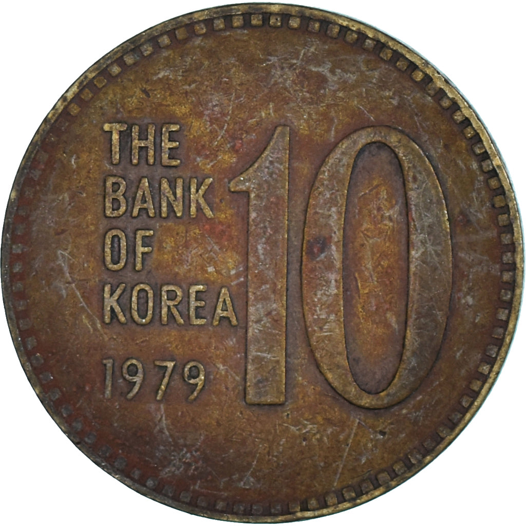 Münze, Korea, 10 Won, 1979