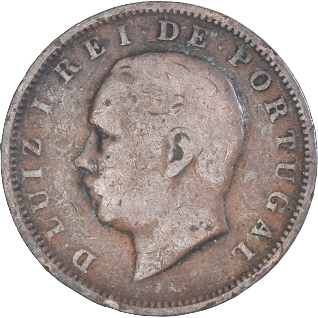 Münze, Portugal, 20 Reis, 1885