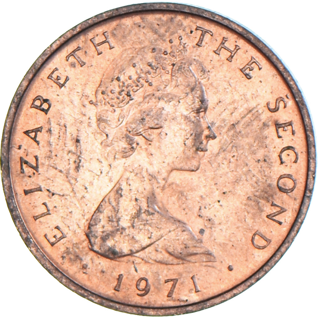 Munten, Eiland Man, 1/2 New Penny, 1971