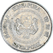 Coin, Singapore, 10 Cents, 1989