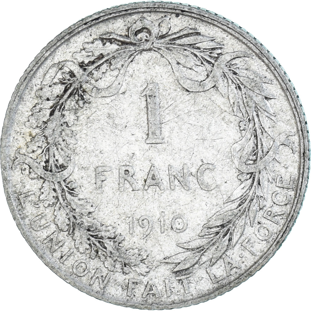 Moeda, Bélgica, Franc, 1910