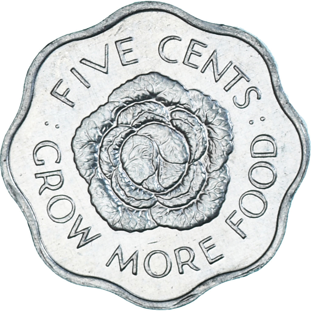 Coin, Seychelles, 5 Cents, 1972