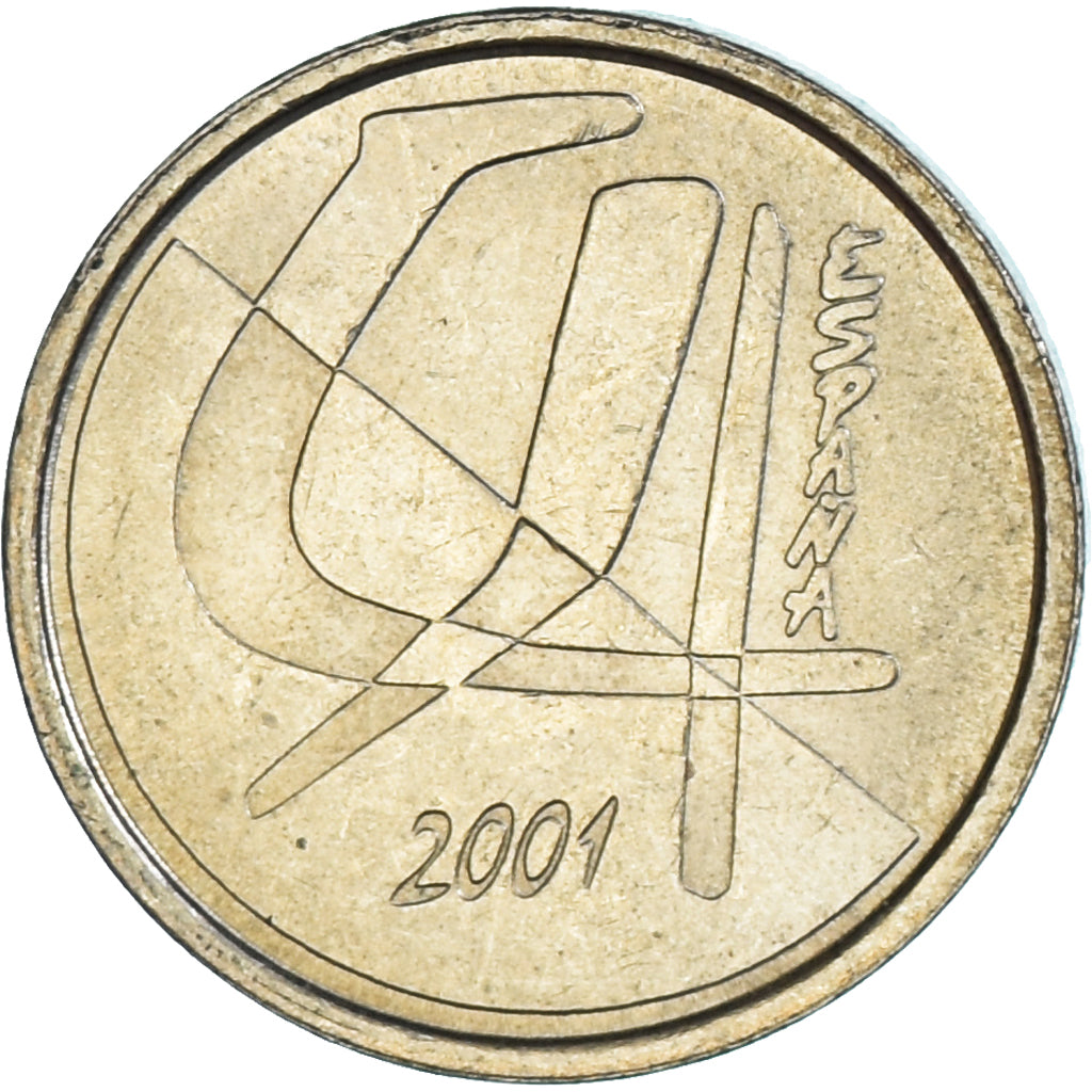 Moeda, Espanha, 5 Pesetas, 2001