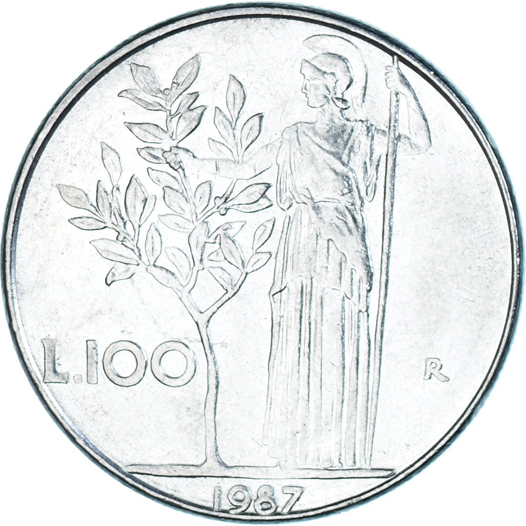 Moneda, Italia, 100 Lire, 1987