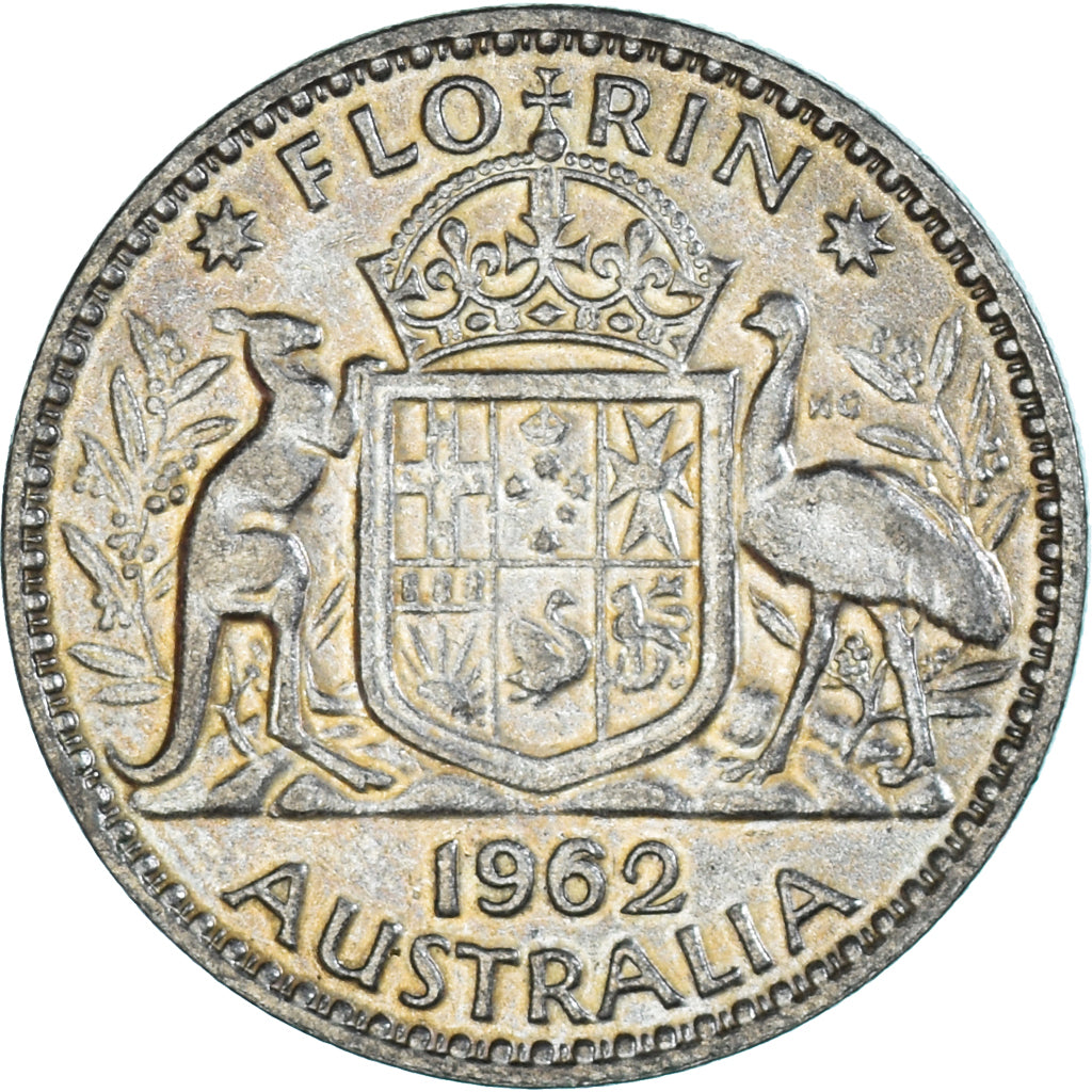 Moneda, Australia, Florin, 1962