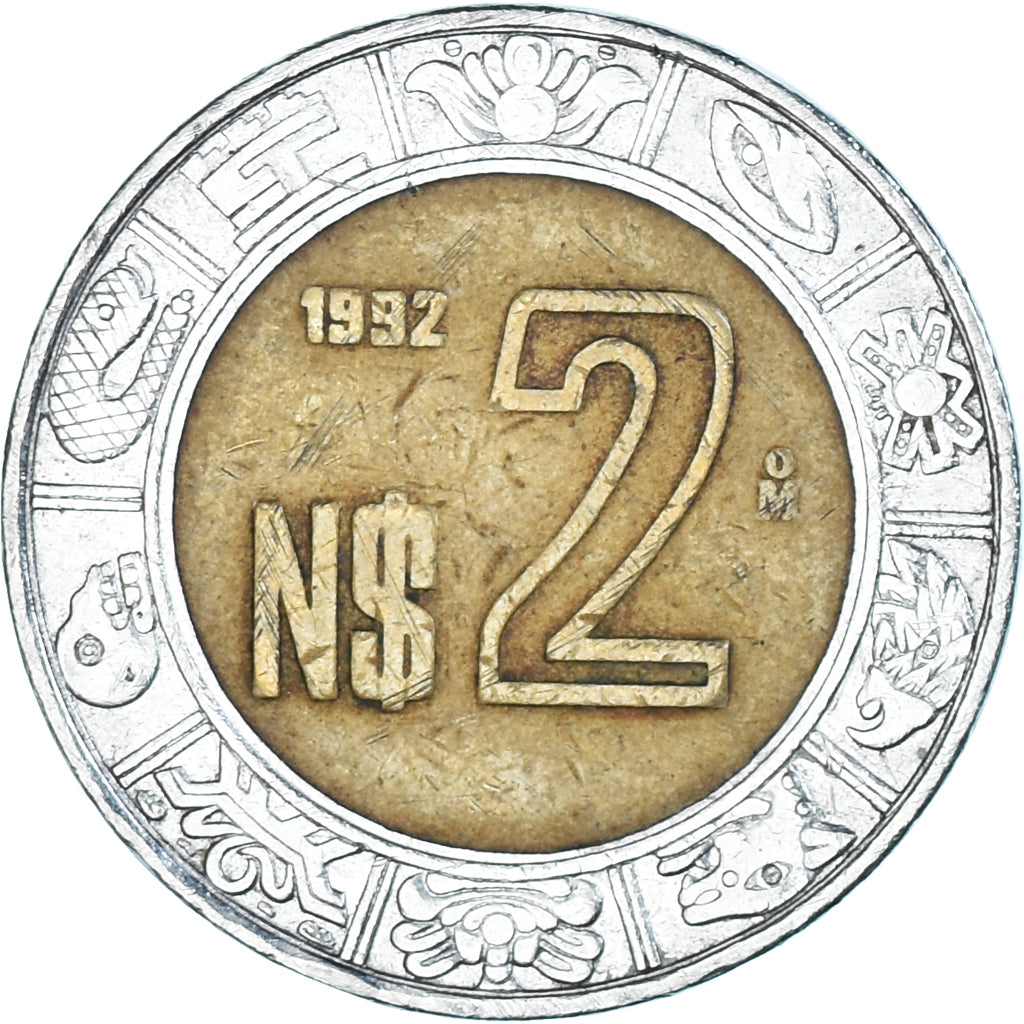 Munten, Mexico, 2 Nuevo Pesos, 1992