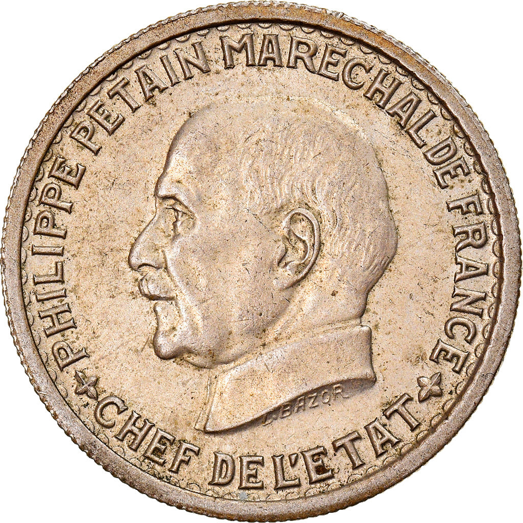 Monnaie, France, TRAVAIL / FAMILLE / PATRIE, 5 Francs, 1941, Paris, SUP