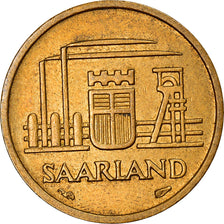 Monnaie, SAARLAND, 10 Franken, 1954, Paris, TTB, Aluminum-Bronze, KM:1