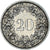 Münze, Schweiz, 20 Rappen, 1909